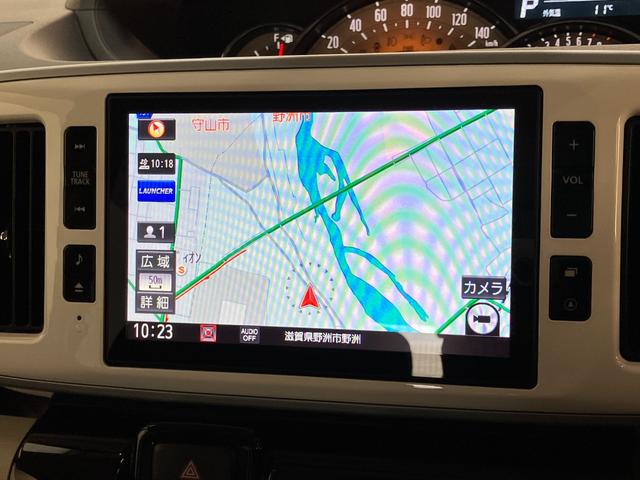 ムーヴキャンバスＧブラックアクセントＶＳ　ＳＡ３　８型ナビ　パノラマカメラ衝突被害軽減ブレーキ　フルセグナビ　ＤＶＤ　Ｂｌｕｅｔｏｏｔｈ　ＵＳＢ　パノラマカメラ　前後ドラレコ　ＥＴＣ　両側電動スライドドア　ＬＥＤヘッドライト　オートライト　オートエアコン　エコアイドル（滋賀県）の中古車