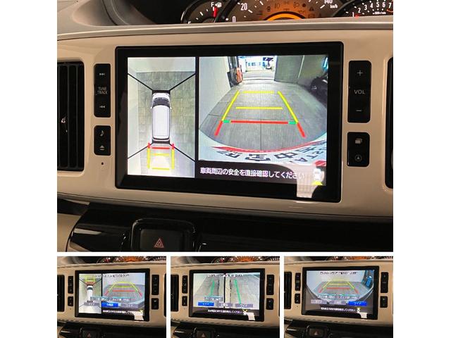 ムーヴキャンバスＧブラックアクセントＶＳ　ＳＡ３　８型ナビ　パノラマカメラ衝突被害軽減ブレーキ　フルセグナビ　ＤＶＤ　Ｂｌｕｅｔｏｏｔｈ　ＵＳＢ　パノラマカメラ　前後ドラレコ　ＥＴＣ　両側電動スライドドア　ＬＥＤヘッドライト　オートライト　オートエアコン　エコアイドル（滋賀県）の中古車