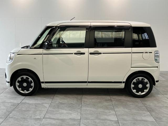 ムーヴキャンバスＧブラックアクセントＶＳ　ＳＡ３　８型ナビ　パノラマカメラ衝突被害軽減ブレーキ　フルセグナビ　ＤＶＤ　Ｂｌｕｅｔｏｏｔｈ　ＵＳＢ　パノラマカメラ　前後ドラレコ　ＥＴＣ　両側電動スライドドア　ＬＥＤヘッドライト　オートライト　オートエアコン　エコアイドル（滋賀県）の中古車