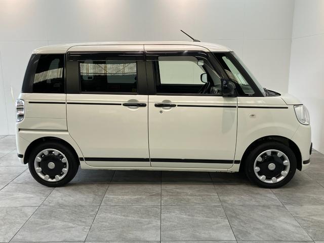 ムーヴキャンバスＧブラックアクセントＶＳ　ＳＡ３　８型ナビ　パノラマカメラ衝突被害軽減ブレーキ　フルセグナビ　ＤＶＤ　Ｂｌｕｅｔｏｏｔｈ　ＵＳＢ　パノラマカメラ　前後ドラレコ　ＥＴＣ　両側電動スライドドア　ＬＥＤヘッドライト　オートライト　オートエアコン　エコアイドル（滋賀県）の中古車