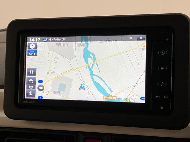 ムーヴキャンバスストライプスＧ　４ＷＤ　フルセグナビ　Ｐカメラ　前後ドラレコ衝突被害軽減ブレーキ　フルセグナビ　パノラマカメラ　ＤＶＤ再生　Ｂｌｕｅｔｏｏｔｈ　ＵＳＢ　前後ドラレコ　両側電動スライドドア　ＬＥＤヘッドライト　オートライト　前席シートヒーター　エコアイドル（滋賀県）の中古車