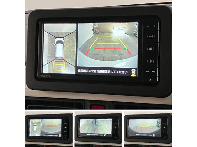 ムーヴキャンバスストライプスＧ　４ＷＤ　フルセグナビ　Ｐカメラ　前後ドラレコ衝突被害軽減ブレーキ　フルセグナビ　パノラマカメラ　ＤＶＤ再生　Ｂｌｕｅｔｏｏｔｈ　ＵＳＢ　前後ドラレコ　両側電動スライドドア　ＬＥＤヘッドライト　オートライト　前席シートヒーター　エコアイドル（滋賀県）の中古車