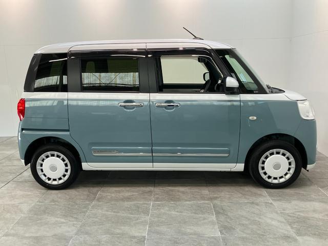 ムーヴキャンバスストライプスＧ　４ＷＤ　フルセグナビ　Ｐカメラ　前後ドラレコ衝突被害軽減ブレーキ　フルセグナビ　パノラマカメラ　ＤＶＤ再生　Ｂｌｕｅｔｏｏｔｈ　ＵＳＢ　前後ドラレコ　両側電動スライドドア　ＬＥＤヘッドライト　オートライト　前席シートヒーター　エコアイドル（滋賀県）の中古車