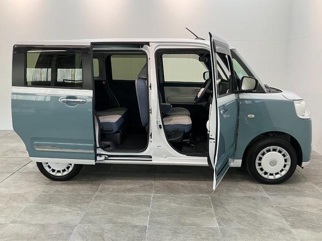 ムーヴキャンバスストライプスＧ　４ＷＤ　フルセグナビ　Ｐカメラ　前後ドラレコ衝突被害軽減ブレーキ　フルセグナビ　パノラマカメラ　ＤＶＤ再生　Ｂｌｕｅｔｏｏｔｈ　ＵＳＢ　前後ドラレコ　両側電動スライドドア　ＬＥＤヘッドライト　オートライト　前席シートヒーター　エコアイドル（滋賀県）の中古車