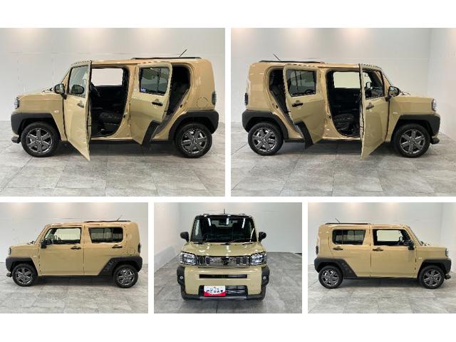 タフトGダーククロムベンチャー 10型ナビ 届出済未使用車衝突被害軽減ブレーキ コーナーセンサー 10型フルセグナビ バックカメラ DVD再生 Bluetooth USB 前後ドラレコ 前席シートヒーター LED オートエアコン レーダークルーズコントロール(滋賀県)の中古車