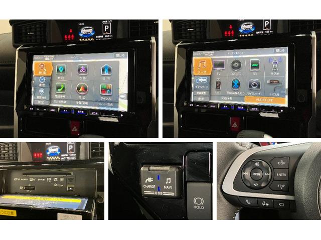 トールカスタムＧ　９型ナビ　パノラマカメラ　クルコン　車検整備付衝突被害軽減ブレーキ　コーナーセンサー　９型フルセグナビ　パノラマカメラ　ＤＶＤ　Ｂｌｕｅｔｏｏｔｈ　ＵＳＢ　前後ドラレコ　ＥＴＣ　両側電動スライドドア　ＬＥＤ　レーダークルーズコントロール（滋賀県）の中古車