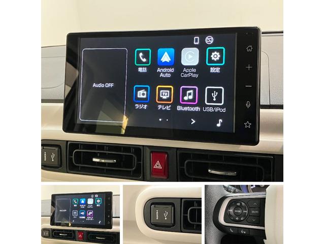 ムーヴキャンバスストライプスＧ　９型Ｄ．Ａ　前後ドラレコ　バックカメラ衝突被害軽減ブレーキ　コーナーセンサー　９型ディスプレイオーディオ　フルセグ　Ｂｌｕｅｔｏｏｔｈ　ＵＳＢ　バックカメラ　前後ドラレコ　両側電動スライドドア　前席シートヒーター　ＬＥＤ　ワイヤレス充電器（滋賀県）の中古車