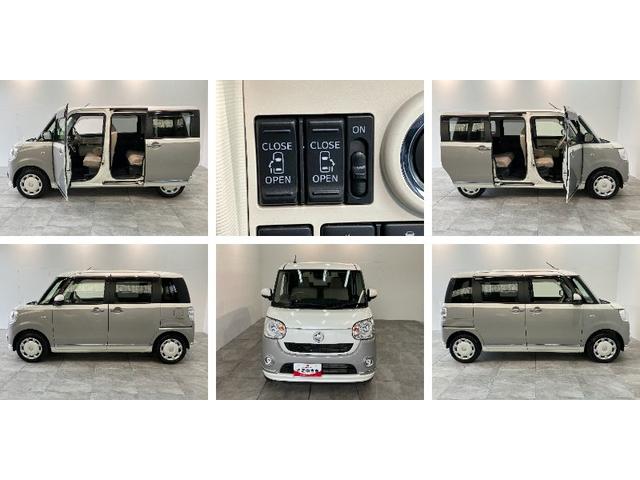 ムーヴキャンバスＧメイクアップＶＳ　ＳＡ３　フルセグナビ　Ｐカメラ　ドラレコ衝突被害軽減ブレーキ　フルセグナビ　パノラマカメラ　ＤＶＤ再生　Ｂｌｕｅｔｏｏｔｈ　ＵＳＢ　前後ドラレコ　ＥＴＣ　両側電動スライドドア　ＬＥＤ　シートヒーター　エコアイドル　タイヤ４本新品交換済み（滋賀県）の中古車