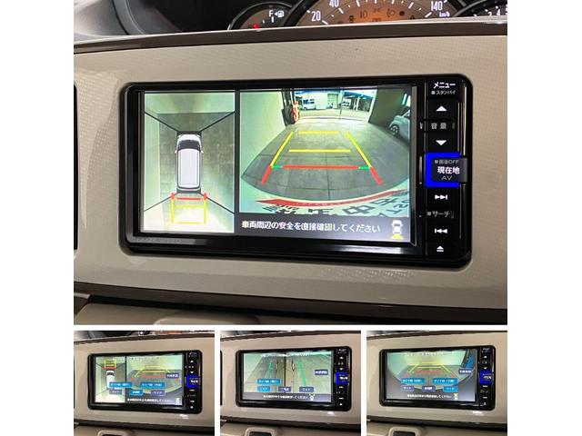 ムーヴキャンバスＧメイクアップＶＳ　ＳＡ３　フルセグナビ　Ｐカメラ　ドラレコ衝突被害軽減ブレーキ　フルセグナビ　パノラマカメラ　ＤＶＤ再生　Ｂｌｕｅｔｏｏｔｈ　ＵＳＢ　前後ドラレコ　両側電動スライドドア　ＬＥＤ　オートライト　オートエアコン　運転席シートヒーター　エコアイドル（滋賀県）の中古車