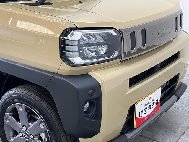 タフトＧダーククロムベンチャー　９型Ｄ．Ａ　届出済未使用車衝突被害軽減ブレーキ　コーナーセンサー　９型ディスプレイオーディオ　フルセグ　バックカメラ　Ｂｌｕｅｔｏｏｔｈ　ＵＳＢ　前席シートヒーター　ＬＥＤ　オートライト　レーダークルーズコントロール（滋賀県）の中古車