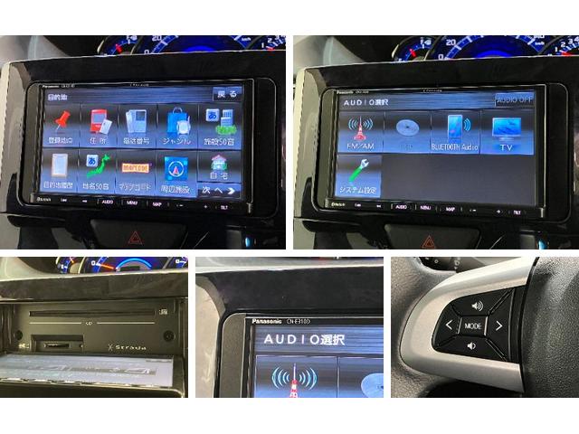 タントカスタムRSトップエディションSA3 ナビ バックカメラ衝突被害軽減ブレーキ ターボ ワンセグナビ Bluetooth バックカメラ ドラレコ ETC 両側電動スライドドア シートヒーター LED オートライト オートエアコン スマートキー エコアイドル(滋賀県)の中古車