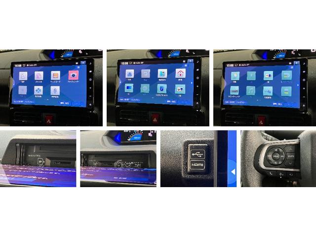 タントカスタムＸ　１０型ナビ　パノラマカメラ　届出済未使用車衝突被害軽減ブレーキ　コーナーセンサー　１０インチフルセグナビ　Ｂｌｕｅｔｏｏｔｈ　ＤＶＤ再生　ＵＳＢ　パノラマカメラ　前後ドラレコ　両側電動スライドドア　前席シートヒーター　ＬＥＤ　スマートキー（滋賀県）の中古車