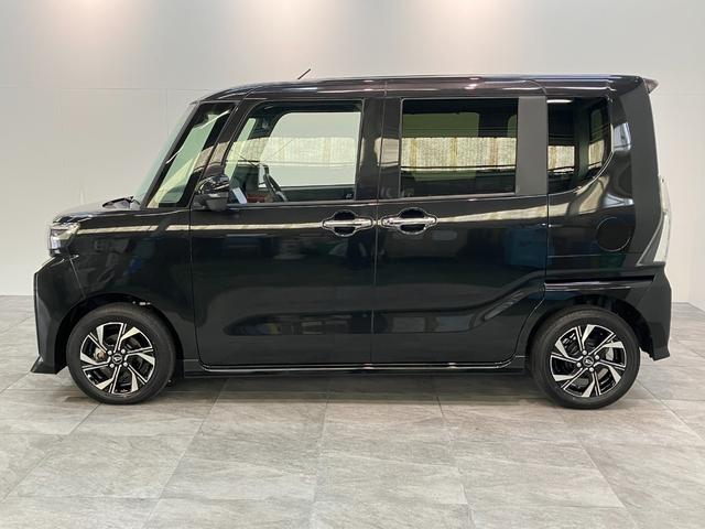 タントカスタムＸ　１０型ナビ　パノラマカメラ　届出済未使用車衝突被害軽減ブレーキ　コーナーセンサー　１０インチフルセグナビ　Ｂｌｕｅｔｏｏｔｈ　ＤＶＤ再生　ＵＳＢ　パノラマカメラ　前後ドラレコ　両側電動スライドドア　前席シートヒーター　ＬＥＤ　スマートキー（滋賀県）の中古車