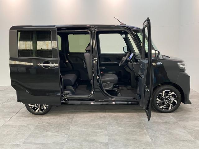 タントカスタムＸ　１０型ナビ　パノラマカメラ　届出済未使用車衝突被害軽減ブレーキ　コーナーセンサー　１０インチフルセグナビ　Ｂｌｕｅｔｏｏｔｈ　ＤＶＤ再生　ＵＳＢ　パノラマカメラ　前後ドラレコ　両側電動スライドドア　前席シートヒーター　ＬＥＤ　スマートキー（滋賀県）の中古車