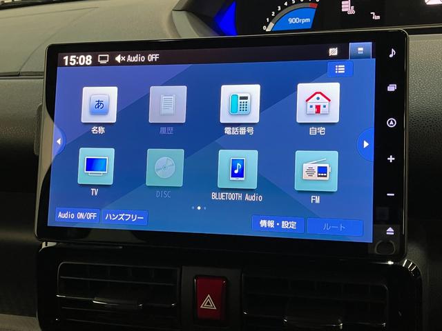 タントカスタムＸ　１０型ナビ　パノラマカメラ　届出済未使用車衝突被害軽減ブレーキ　コーナーセンサー　１０インチフルセグナビ　Ｂｌｕｅｔｏｏｔｈ　ＤＶＤ再生　ＵＳＢ　パノラマカメラ　前後ドラレコ　両側電動スライドドア　前席シートヒーター　ＬＥＤ　スマートキー（滋賀県）の中古車
