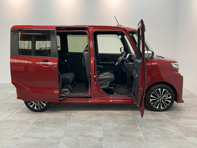 タントカスタムＲＳ　１０型ナビ　パノラマカメラ　レーダークルコン衝突被害軽減ブレーキ　コーナーセンサー　１０型フルセグナビ　Ｂｌｕｅｔｏｏｔｈ　ＤＶＤ　ＵＳＢ　パノラマカメラ　前後・室内ドラレコ　両側電動スライドＤ　前席シートヒーター　レーダークルーズコントロール（滋賀県）の中古車