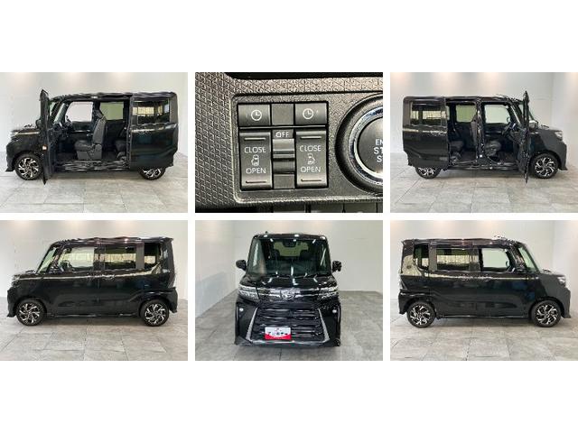 タントカスタムＸ　４ＷＤ　１０型ナビ　パノラマカメラ　前後ドラレコ衝突被害軽減ブレーキ　コーナーセンサー　１０型フルセグナビ　Ｂｌｕｅｔｏｏｔｈ　ＤＶＤ　ＵＳＢ　パノラマカメラ　前後ドラレコ　両側電動スライドドア　シートヒーター　ＬＥＤ　レーダークルーズコントロール（滋賀県）の中古車