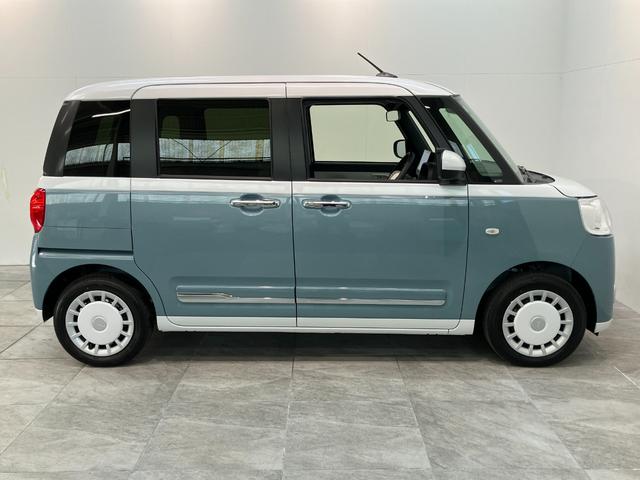 ムーヴキャンバスストライプスＧ　１０型フルセグナビ　ＬＥＤ　届出済未使用車衝突被害軽減ブレーキ　１０型フルセグナビ　ＤＶＤ　Ｂｌｕｅｔｏｏｔｈ　ＵＳＢ　バックカメラ　前後ドラレコ　両側電動スライドドア　ＬＥＤ　オートライト　オートエアコン　前席シートヒーター　エコアイドル（滋賀県）の中古車