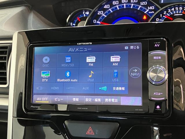 タントカスタムＸ　フルセグナビ　バックカメラ　左側電動スライドドアフルセグナビ　ＤＶＤ再生　Ｂｌｕｅｔｏｏｔｈ　バックカメラ　ＬＥＤヘッドライト　オートライト　オートエアコン　電動格納式ミラー　左側電動スライドドア　スマートキー　エコアイドル（滋賀県）の中古車