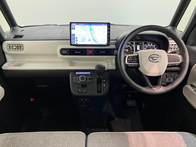 ムーヴキャンバスストライプスＧ　１０型フルセグナビ　前後ドラレコ　Ｂカメラ衝突被害軽減ブレーキ　１０型フルセグナビ　ＤＶＤ　Ｂｌｕｅｔｏｏｔｈ　ＵＳＢ　バックカメラ　前後ドラレコ　両側電動スライドドア　ＬＥＤ　オートライト　オートエアコン　前席シートヒーター　エコアイドル（滋賀県）の中古車