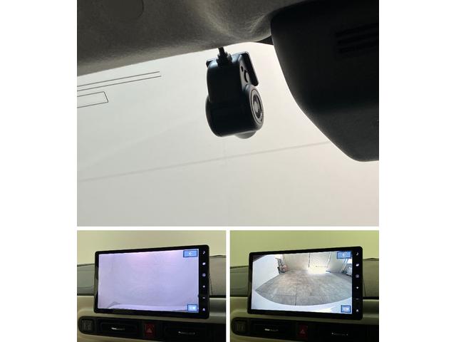 ムーヴキャンバスストライプスＧ　１０型フルセグナビ　前後ドラレコ　Ｂカメラ衝突被害軽減ブレーキ　１０型フルセグナビ　ＤＶＤ　Ｂｌｕｅｔｏｏｔｈ　ＵＳＢ　バックカメラ　前後ドラレコ　両側電動スライドドア　ＬＥＤ　オートライト　オートエアコン　前席シートヒーター　エコアイドル（滋賀県）の中古車