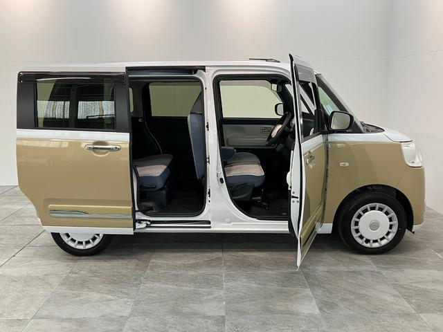 ムーヴキャンバスストライプスＧ　１０型フルセグナビ　前後ドラレコ　Ｂカメラ衝突被害軽減ブレーキ　１０型フルセグナビ　ＤＶＤ　Ｂｌｕｅｔｏｏｔｈ　ＵＳＢ　バックカメラ　前後ドラレコ　両側電動スライドドア　ＬＥＤ　オートライト　オートエアコン　前席シートヒーター　エコアイドル（滋賀県）の中古車