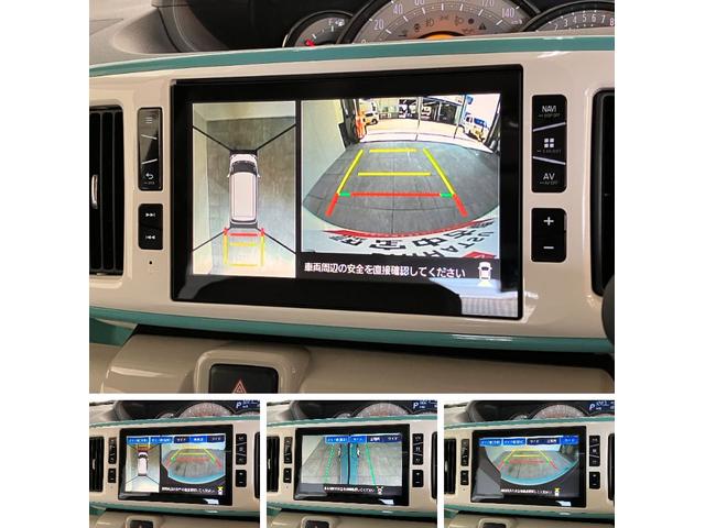 ムーヴキャンバスＧメイクアップＳＡ２　８型ナビ　パノラマカメラ　前後ドラレコ衝突被害軽減ブレーキ　８インチフルセグナビ　ＤＶＤ再生　Ｂｌｕｅｔｏｏｔｈ　ＵＳＢ　パノラマカメラ　前後ドラレコ　ＥＴＣ　両側電動スライドドア　ＬＥＤ　オートライト　オートエアコン　エコアイドル（滋賀県）の中古車