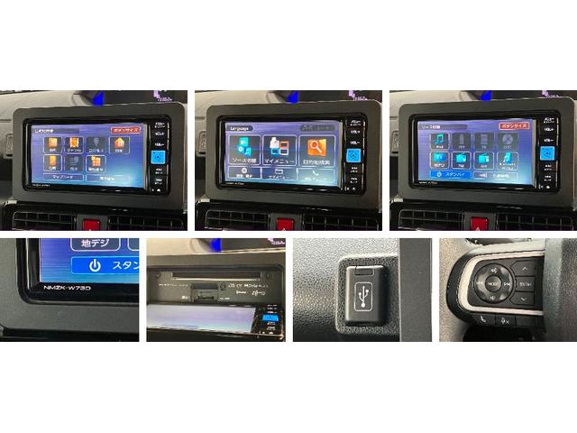 タントカスタムＲＳ　ターボ　フルセグナビ　バックカメラ衝突被害軽減ブレーキ　コーナーセンサー　フルセグナビ　Ｂｌｕｅｔｏｏｔｈ　ＤＶＤ再生　ＵＳＢ　バックカメラ　両側電動スライドドア　前席シートヒーター　ＬＥＤ　オートライト　スマートキー　エコアイドル（滋賀県）の中古車