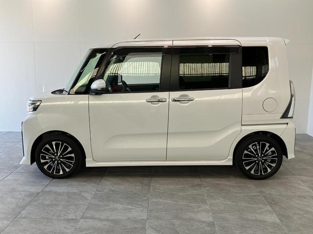 タントカスタムＲＳ　ターボ　フルセグナビ　バックカメラ衝突被害軽減ブレーキ　コーナーセンサー　フルセグナビ　Ｂｌｕｅｔｏｏｔｈ　ＤＶＤ再生　ＵＳＢ　バックカメラ　両側電動スライドドア　前席シートヒーター　ＬＥＤ　オートライト　スマートキー　エコアイドル（滋賀県）の中古車