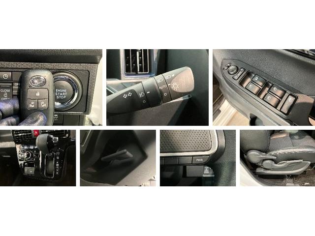 タントカスタムＲＳ　ターボ　フルセグナビ　バックカメラ衝突被害軽減ブレーキ　コーナーセンサー　フルセグナビ　Ｂｌｕｅｔｏｏｔｈ　ＤＶＤ再生　ＵＳＢ　バックカメラ　両側電動スライドドア　前席シートヒーター　ＬＥＤ　オートライト　スマートキー　エコアイドル（滋賀県）の中古車