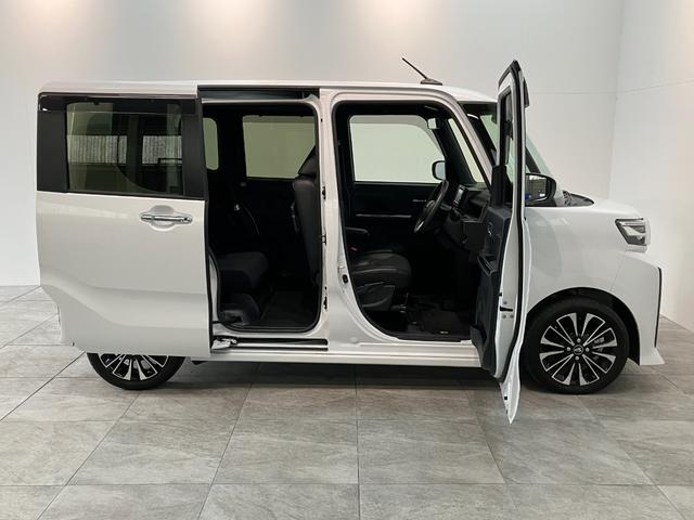 タントカスタムＲＳ　ターボ　フルセグナビ　バックカメラ衝突被害軽減ブレーキ　コーナーセンサー　フルセグナビ　Ｂｌｕｅｔｏｏｔｈ　ＤＶＤ再生　ＵＳＢ　バックカメラ　両側電動スライドドア　前席シートヒーター　ＬＥＤ　オートライト　スマートキー　エコアイドル（滋賀県）の中古車