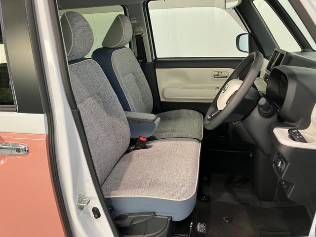 ムーヴキャンバスストライプスＧ　コーナーセンサー　シートヒーター　ＬＥＤ衝突被害軽減ブレーキ　コーナーセンサー　バックカメラ（ナビ装着時用）　両側電動スライドドア　前席シートヒーター　電動パーキングブレーキ　ＬＥＤ　オートライト　オートエアコン　スマートキー　エコアイドル（滋賀県）の中古車