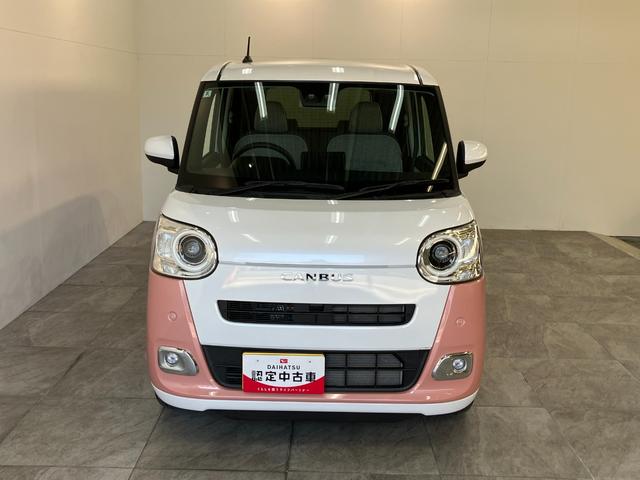 ムーヴキャンバスストライプスＧ　コーナーセンサー　シートヒーター　ＬＥＤ衝突被害軽減ブレーキ　コーナーセンサー　バックカメラ（ナビ装着時用）　両側電動スライドドア　前席シートヒーター　電動パーキングブレーキ　ＬＥＤ　オートライト　オートエアコン　スマートキー　エコアイドル（滋賀県）の中古車