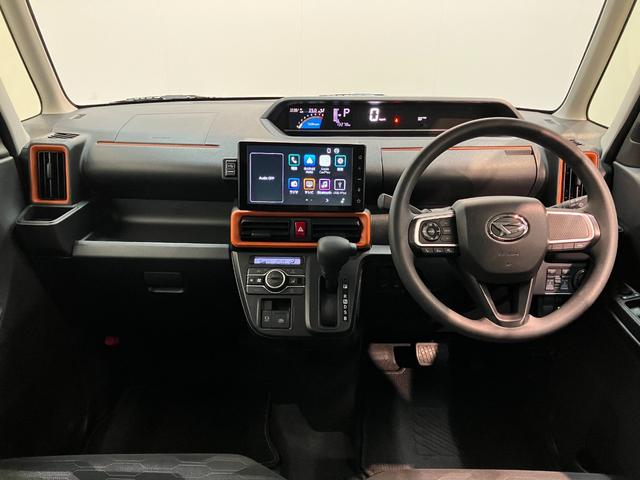 タントファンクロス　９型ディスプレイオーディオ　駐車支援システム衝突被害軽減ブレーキ　コーナーセンサー　９型ディスプレイオーディオ　フルセグ　Ｂｌｕｅｔｏｏｔｈ　ＵＳＢ　パノラマカメラ　両側電動スライドドア　前席シートヒーター　ＬＥＤ　スマートパノラマパーキング（滋賀県）の中古車