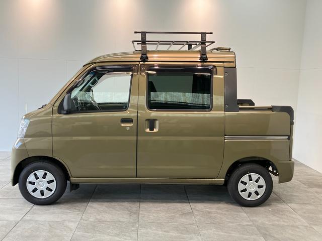 ハイゼットカーゴデッキバンＧＬ　４ＷＤ　ＡＴ車　ＣＤ　ＥＴＣ　キーレスＣＤステレオ　ＥＴＣ　フロントパワーウインドウ　キーレスエントリー　両側スライドドア　マニュアルレベリング　ルーフキャリア　パートタイム４ＷＤ（滋賀県）の中古車