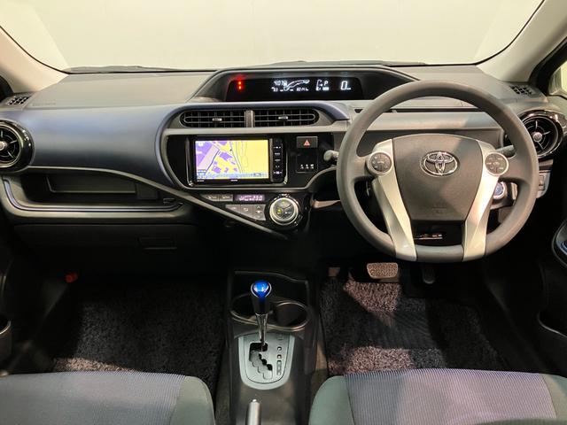 アクアS フルセグナビ バックカメラ スマートキー 車検整備付フルセグナビ DVD再生 Bluetooth バックカメラ ETC オートライト オートエアコン スマートキー マニュアルレベリング 電動格納式ミラー ハイブリッド車 タイヤ4本新品交換済み(滋賀県)の中古車