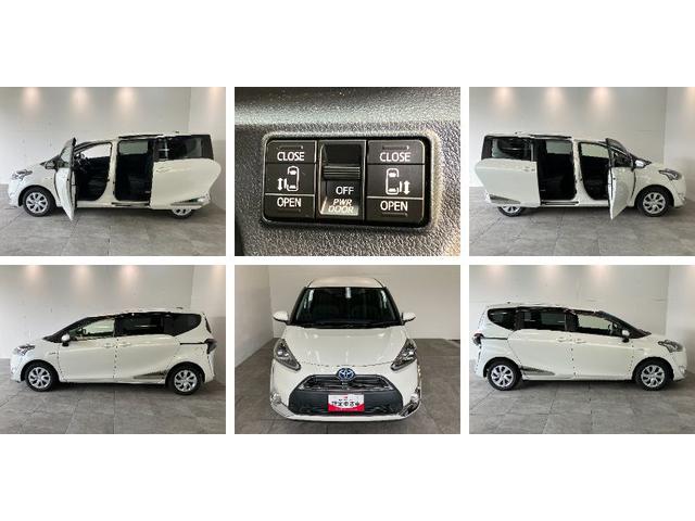 シエンタハイブリッドＧ　クエロ　コーナーセンサー　ワンセグナビトヨタセーフティセンス　コーナーセンサー　ワンセグナビ　Ｂｌｕｅｔｏｏｔｈ　バックカメラ　ＥＴＣ　前席シートヒーター　両側電動スライドドア　ＬＥＤ　オートエアコン　電動格納式ミラー　スマートキー（滋賀県）の中古車