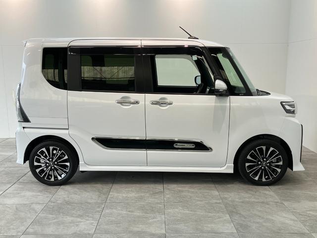 タントカスタムＲＳ　ターボ　フルセグナビ　クルコン　パノラマカメラ衝突被害軽減ブレーキ　コーナーセンサー　フルセグナビ　Ｂｌｕｅｔｏｏｔｈ　ＤＶＤ　ＵＳＢ　パノラマカメラ　ＥＴＣ　両側電動スライドドア　前席シートヒーター　ＬＥＤ　レーダークルーズコントロール（滋賀県）の中古車