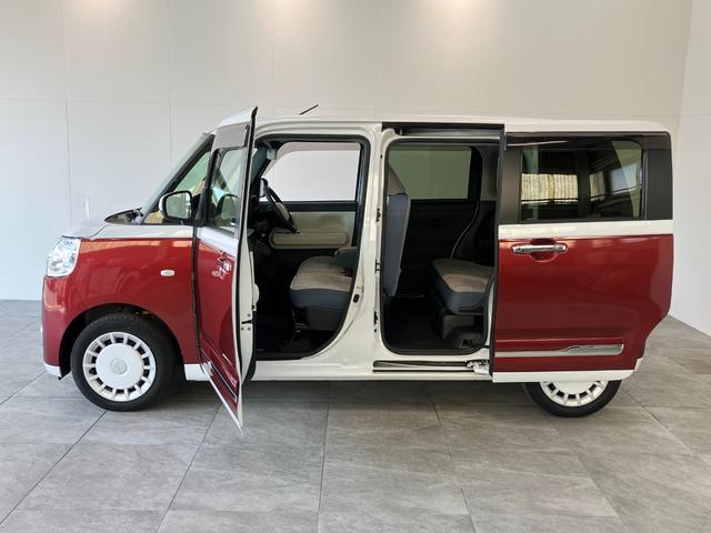 ムーヴキャンバスストライプスＧ　フルセグナビ　バックカメラ　前後ドラレコ衝突被害軽減ブレーキ　コーナーセンサー　フルセグナビ　ＤＶＤ再生　Ｂｌｕｅｔｏｏｔｈ　ＵＳＢ　バックカメラ　前後ドラレコ　両側電動スライドドア　ＬＥＤ　前席シートヒーター　オートエアコン　エコアイドル（滋賀県）の中古車