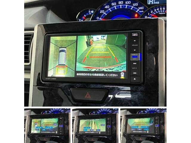 タントカスタムＸトップエディションＶＳ　ＳＡ３　ナビ　Ｐカメラ衝突被害軽減ブレーキ　フルセグナビ　Ｂｌｕｅｔｏｏｔｈ　ＤＶＤ　ＵＳＢ　パノラマカメラ　ＥＴＣ　両側電動スライドドア　運転席シートヒーター　ＬＥＤ　オートライト　スマートキー　電格ミラー　エコアイドル（滋賀県）の中古車