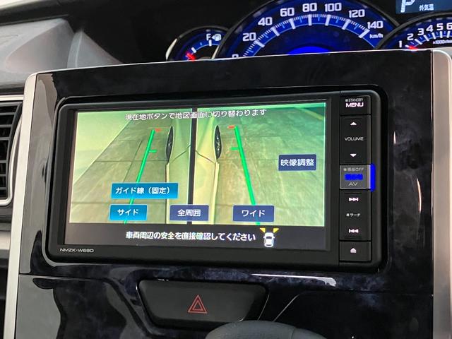 タントカスタムＸトップエディションＶＳ　ＳＡ３　ナビ　Ｐカメラ衝突被害軽減ブレーキ　フルセグナビ　Ｂｌｕｅｔｏｏｔｈ　ＤＶＤ　ＵＳＢ　パノラマカメラ　ＥＴＣ　両側電動スライドドア　運転席シートヒーター　ＬＥＤ　オートライト　スマートキー　電格ミラー　エコアイドル（滋賀県）の中古車