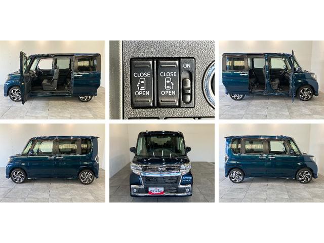 タントカスタムＲＳトップエディションＶＳ　ＳＡ３　ターボ　８型ナビ衝突被害軽減ブレーキ　８型フルセグナビ　Ｂｌｕｅｔｏｏｔｈ　ＤＶＤ再生　ＵＳＢ　パノラマカメラ　ドラレコ　両側電動スライドドア　シートヒーター　ＬＥＤ　オートライト　オートエアコン　スマートキー（滋賀県）の中古車