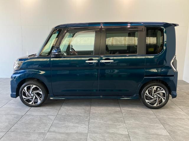 タントカスタムＲＳトップエディションＶＳ　ＳＡ３　ターボ　８型ナビ衝突被害軽減ブレーキ　８型フルセグナビ　Ｂｌｕｅｔｏｏｔｈ　ＤＶＤ再生　ＵＳＢ　パノラマカメラ　ドラレコ　両側電動スライドドア　シートヒーター　ＬＥＤ　オートライト　オートエアコン　スマートキー（滋賀県）の中古車