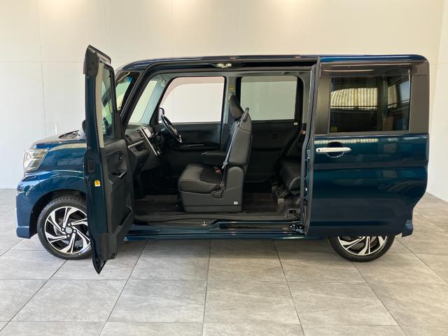 タントカスタムＲＳトップエディションＶＳ　ＳＡ３　ターボ　８型ナビ衝突被害軽減ブレーキ　８型フルセグナビ　Ｂｌｕｅｔｏｏｔｈ　ＤＶＤ再生　ＵＳＢ　パノラマカメラ　ドラレコ　両側電動スライドドア　シートヒーター　ＬＥＤ　オートライト　オートエアコン　スマートキー（滋賀県）の中古車