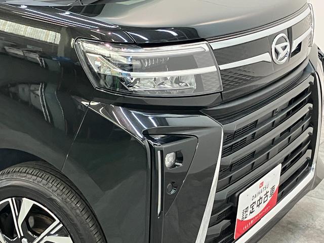 タントカスタムＸ　９型ディスプレイオーディオ　駐車支援システム衝突被害軽減ブレーキ　コーナーセンサー　９型ディスプレイオーディオ　フルセグ　Ｂｌｕｅｔｏｏｔｈ　ＵＳＢ　パノラマカメラ　前後ドラレコ　両側電動スライドドア　前席シートヒーター　駐車支援システム（滋賀県）の中古車