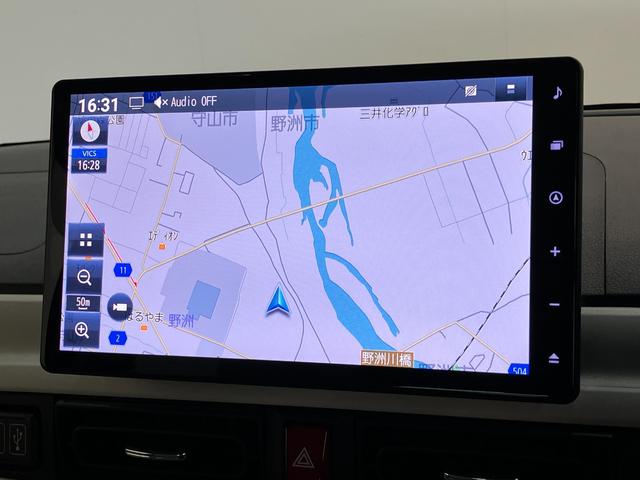 ムーヴキャンバスストライプスＧ　１０型ナビ　前後ドラレコ　バックカメラ衝突被害軽減ブレーキ　コーナーセンサー　１０型フルセグナビ　ＤＶＤ再生　Ｂｌｕｅｔｏｏｔｈ　ＵＳＢ　バックカメラ　前後ドラレコ　両側電動スライドドア　ＬＥＤ　前席シートヒーター　エコアイドル（滋賀県）の中古車