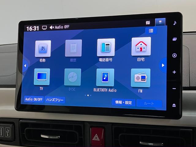 ムーヴキャンバスストライプスＧ　１０型ナビ　前後ドラレコ　バックカメラ衝突被害軽減ブレーキ　コーナーセンサー　１０型フルセグナビ　ＤＶＤ再生　Ｂｌｕｅｔｏｏｔｈ　ＵＳＢ　バックカメラ　前後ドラレコ　両側電動スライドドア　ＬＥＤ　前席シートヒーター　エコアイドル（滋賀県）の中古車