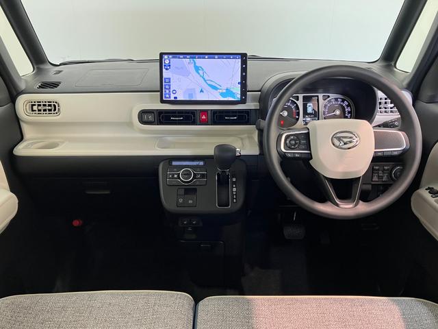 ムーヴキャンバスストライプスＧ　１０型ナビ　前後ドラレコ　届出済未使用車衝突被害軽減ブレーキ　１０型フルセグナビ　ＤＶＤ　Ｂｌｕｅｔｏｏｔｈ　ＵＳＢ　バックカメラ　前後ドラレコ　両側電動スライドドア　ＬＥＤ　オートライト　オートエアコン　前席シートヒーター　エコアイドル（滋賀県）の中古車