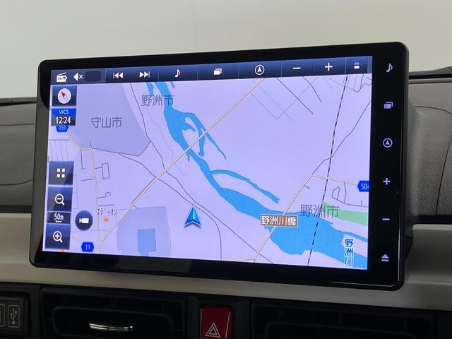 ムーヴキャンバスストライプスＧ　１０型ナビ　前後ドラレコ　届出済未使用車衝突被害軽減ブレーキ　１０型フルセグナビ　ＤＶＤ　Ｂｌｕｅｔｏｏｔｈ　ＵＳＢ　バックカメラ　前後ドラレコ　両側電動スライドドア　ＬＥＤ　オートライト　オートエアコン　前席シートヒーター　エコアイドル（滋賀県）の中古車