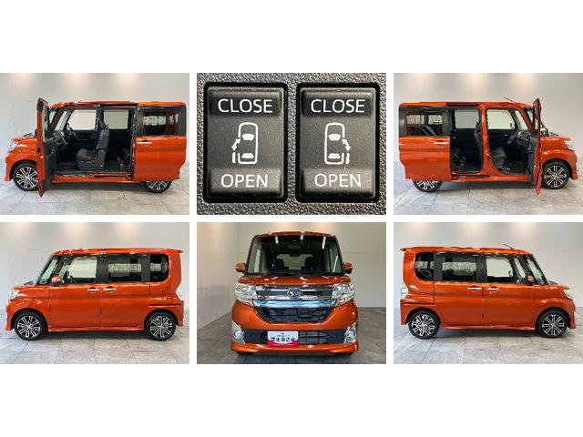 タントカスタムＲＳトップエディションＳＡ２　ターボ　８型ナビ衝突被害軽減ブレーキ　８型フルセグナビ　Ｂｌｕｅｔｏｏｔｈ　ＤＶＤ再生　ＵＳＢ　バックカメラ　ドラレコ　両側電動スライドドア　ＬＥＤ　オートライト　スマートキー　電動格納式ミラー　エコアイドル（滋賀県）の中古車